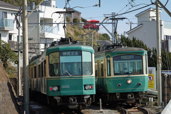 江ノ電のすれ違い