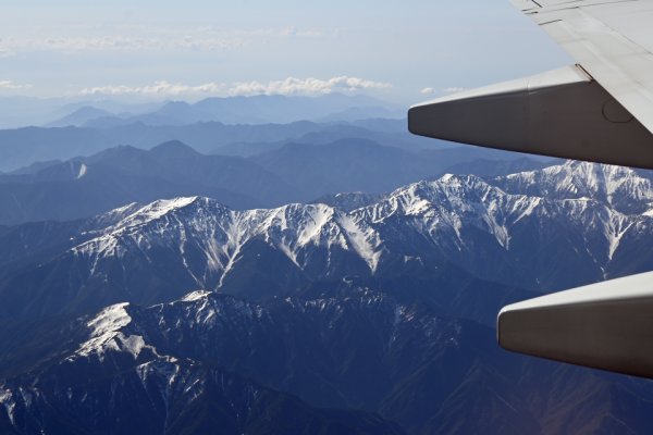 JAL201便：赤石山脈