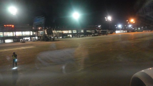 JAL166便：プッシュバック後