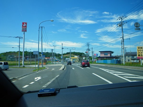 国道44号線：厚岸市街地