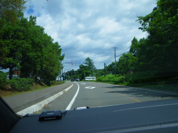 屈斜路湖湖畔道路