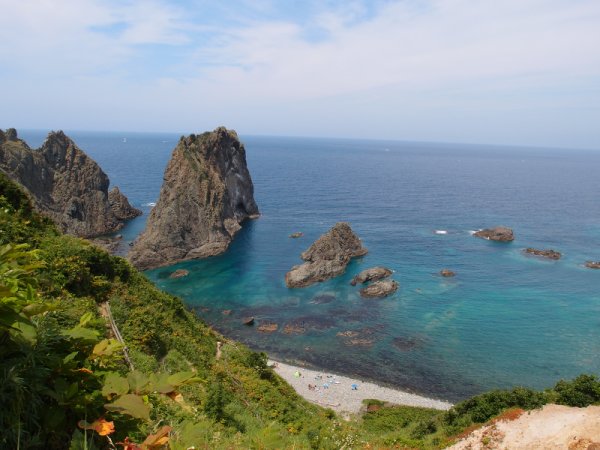 島武意海岸(1)：展望台