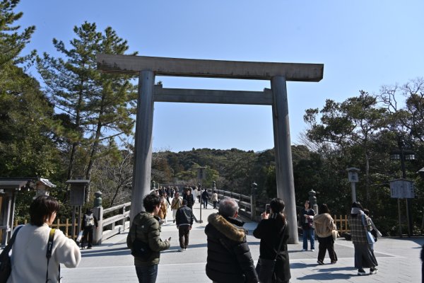内宮：宇治橋鳥居(外側)