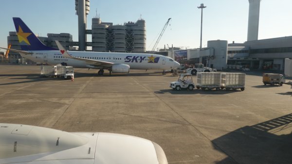 JAL201便の機内から：スポット