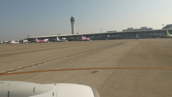 JAL201便の機内から：スポット