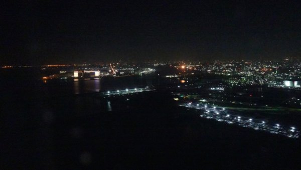 JAL208便の機内から：浮島JCT
