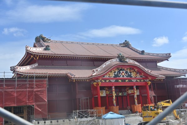 首里城：正殿の正面