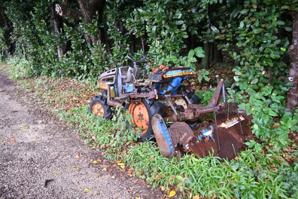 久高島：トラクター