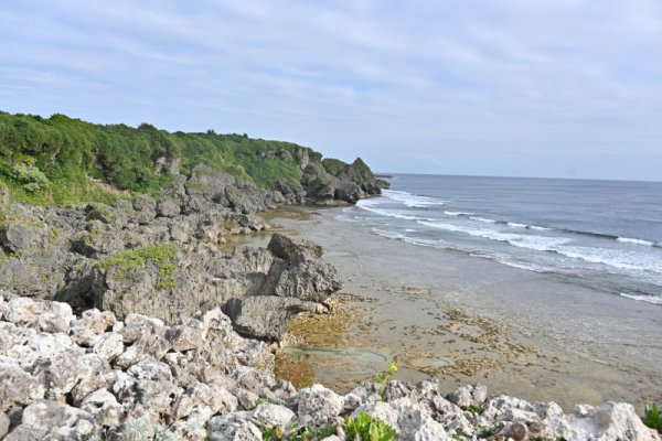 具志川城跡：海岸線
