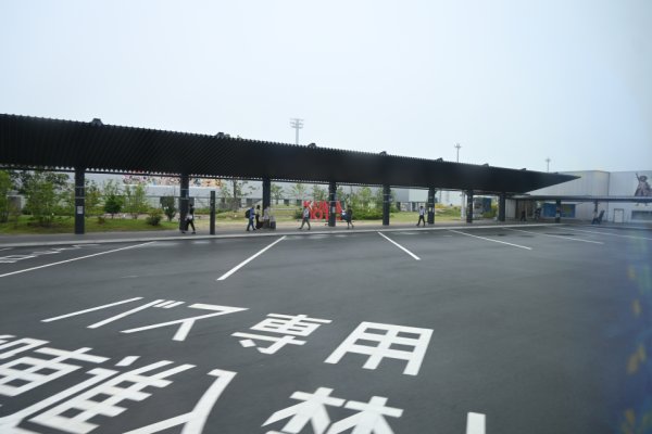熊本空港：バス出発