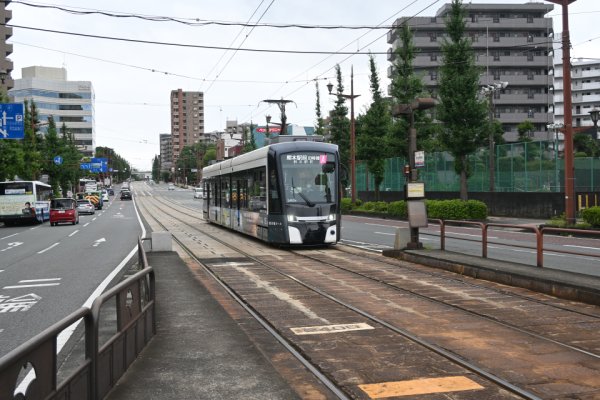 熊本市電：私立体育館前(1)