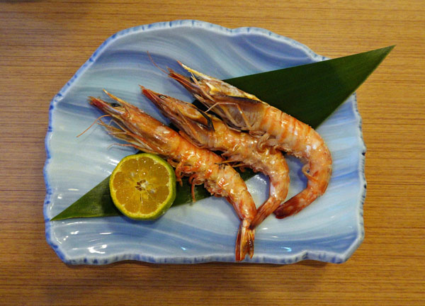 亀吉(3)：クルマエビの塩焼き