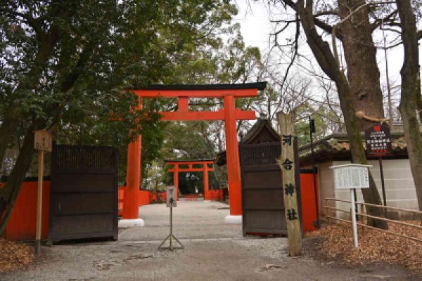 河合神社：東側の鳥居