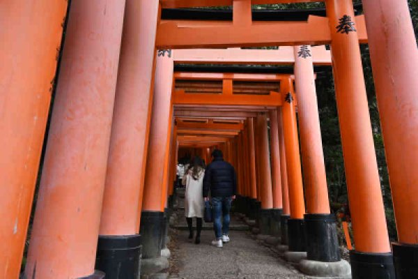 伏見稲荷：千本鳥居をさらに昇る