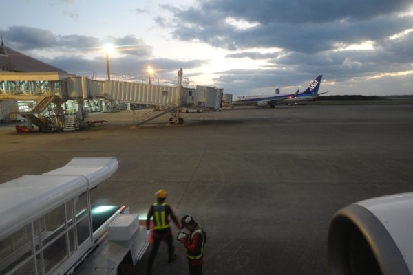 JTA572便の機内から：スポット