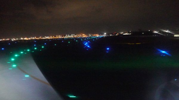 JTA572便の機内から：着陸後