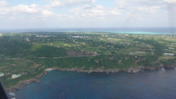 RAC815便の機内から：南海岸