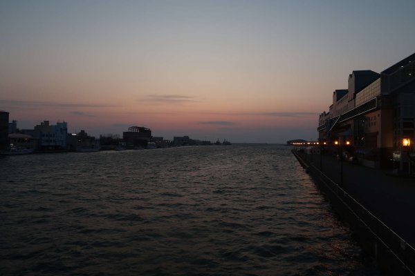 幣舞橋の夕陽