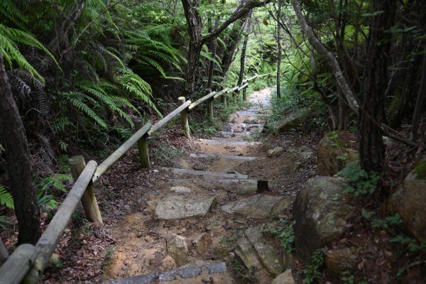 鬼ノ城散策(23)：下りの石段