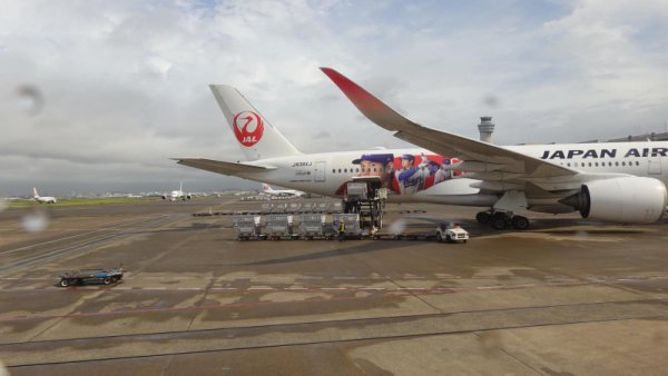 JAL231便：搭乗して