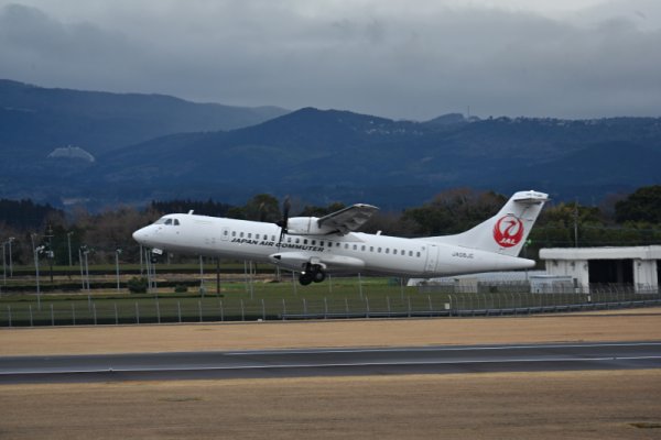 鹿児島空港(1)：JACの離陸