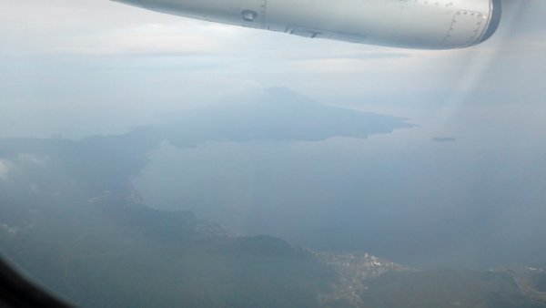 JAL3803便：桜島