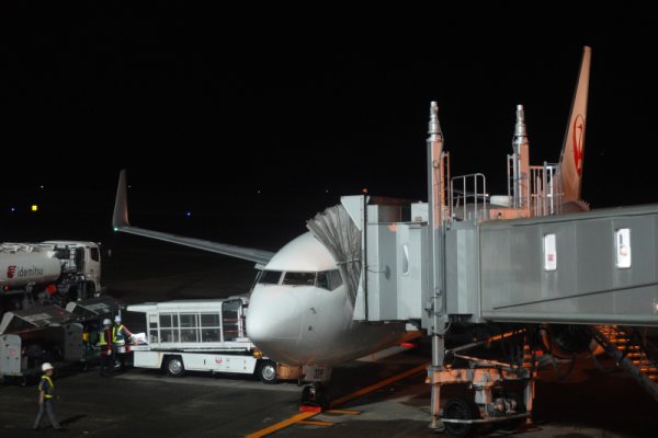 鹿児島空港(7)：搭乗機