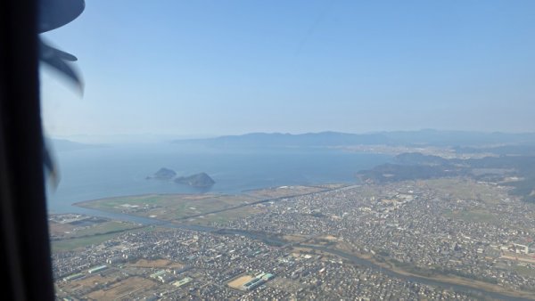 JAL3740便の機内から：